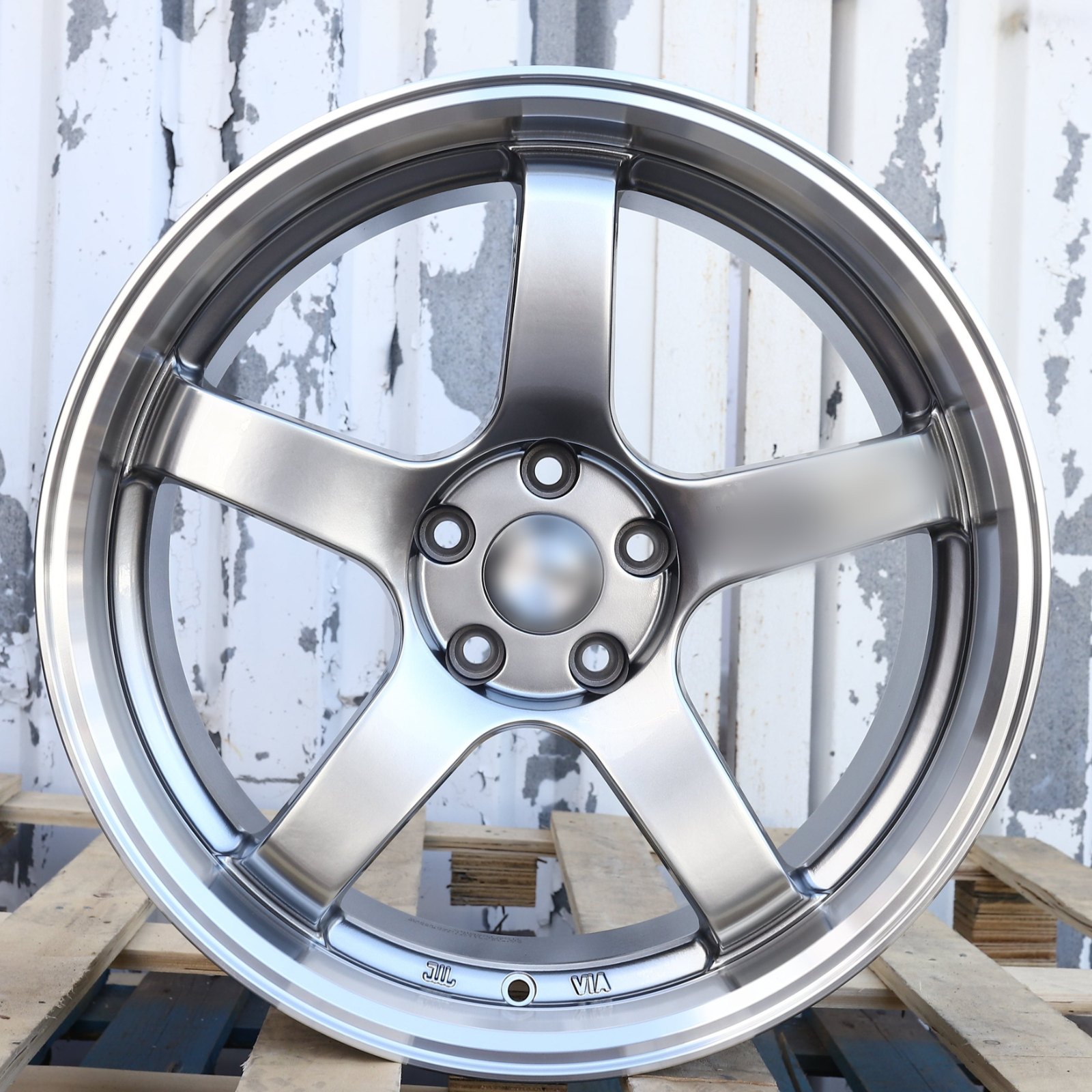 AVN-1 | Advan Racing GT Style Wheels | Hyper Black Machined Lip — photo 1