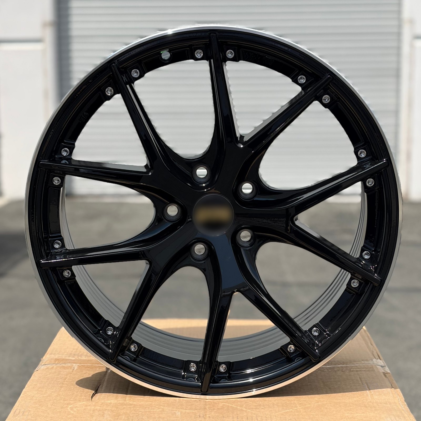 BTS-10 | BBS RS-GT Style Wheels | Black Machined Lip w/ Chrome Rivets — photo 1