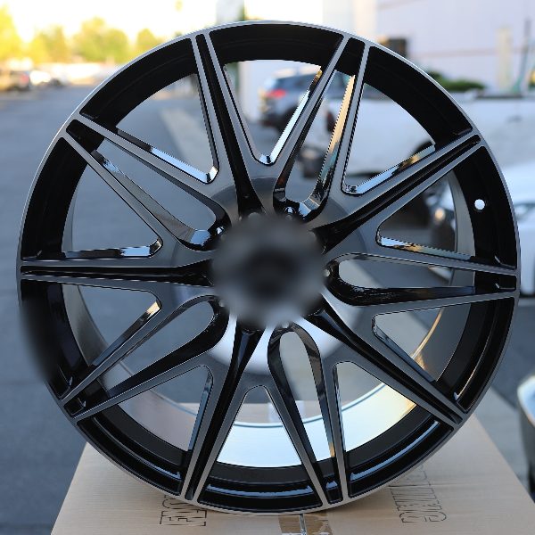 MB27 | C43 AMG Style Wheels | Black Machined Face