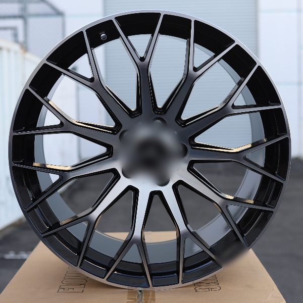 MB28 | C63 AMG V3 Style Wheels | Black Machined Face