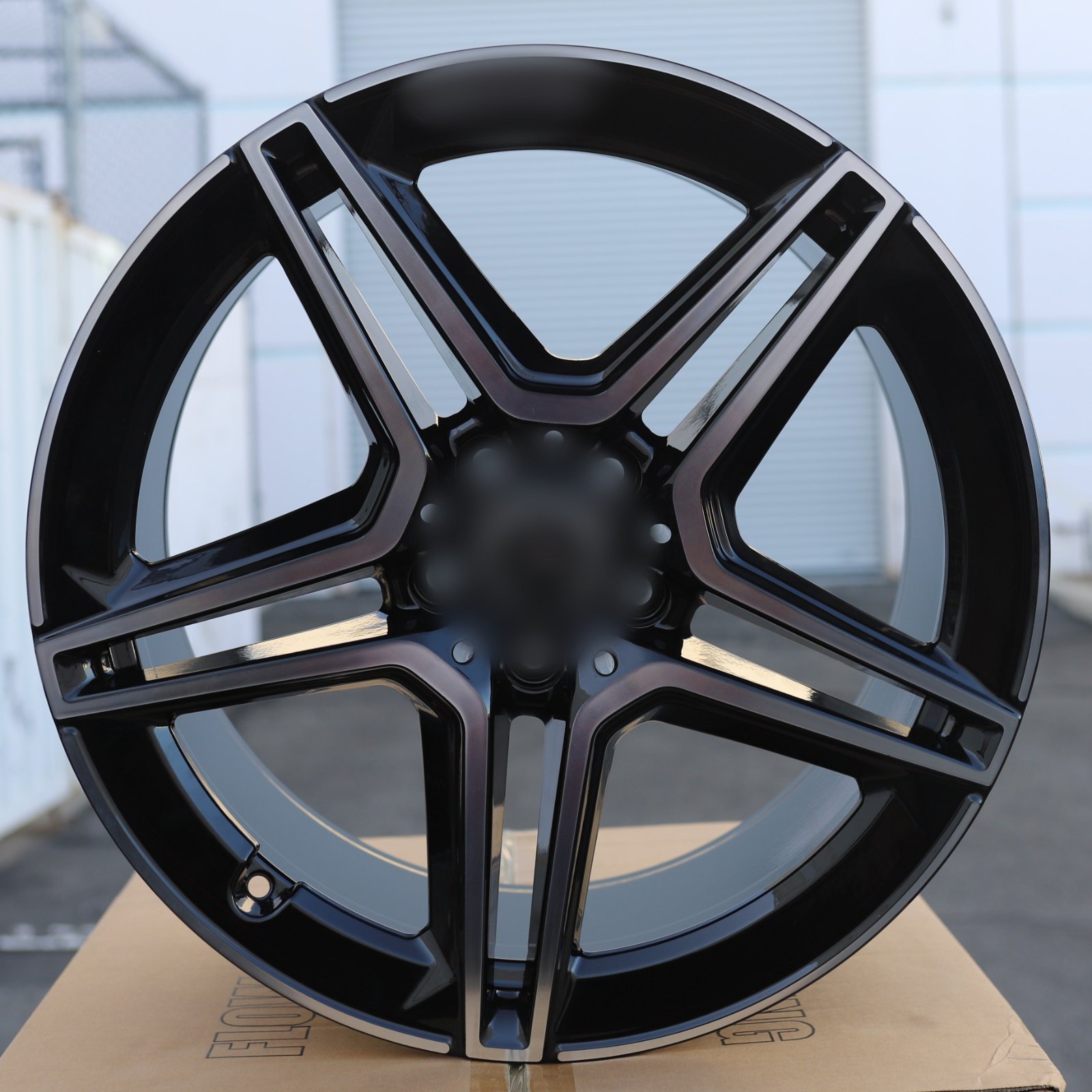 MB30 | Mercedes-Benz Style Wheels | Black Machined Face — photo 1