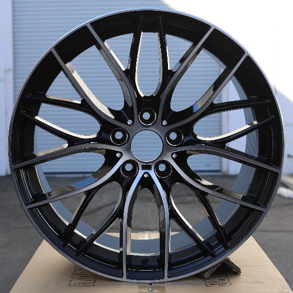 MS09 | 405M Style Wheels Fits BMW | Black Machined Face