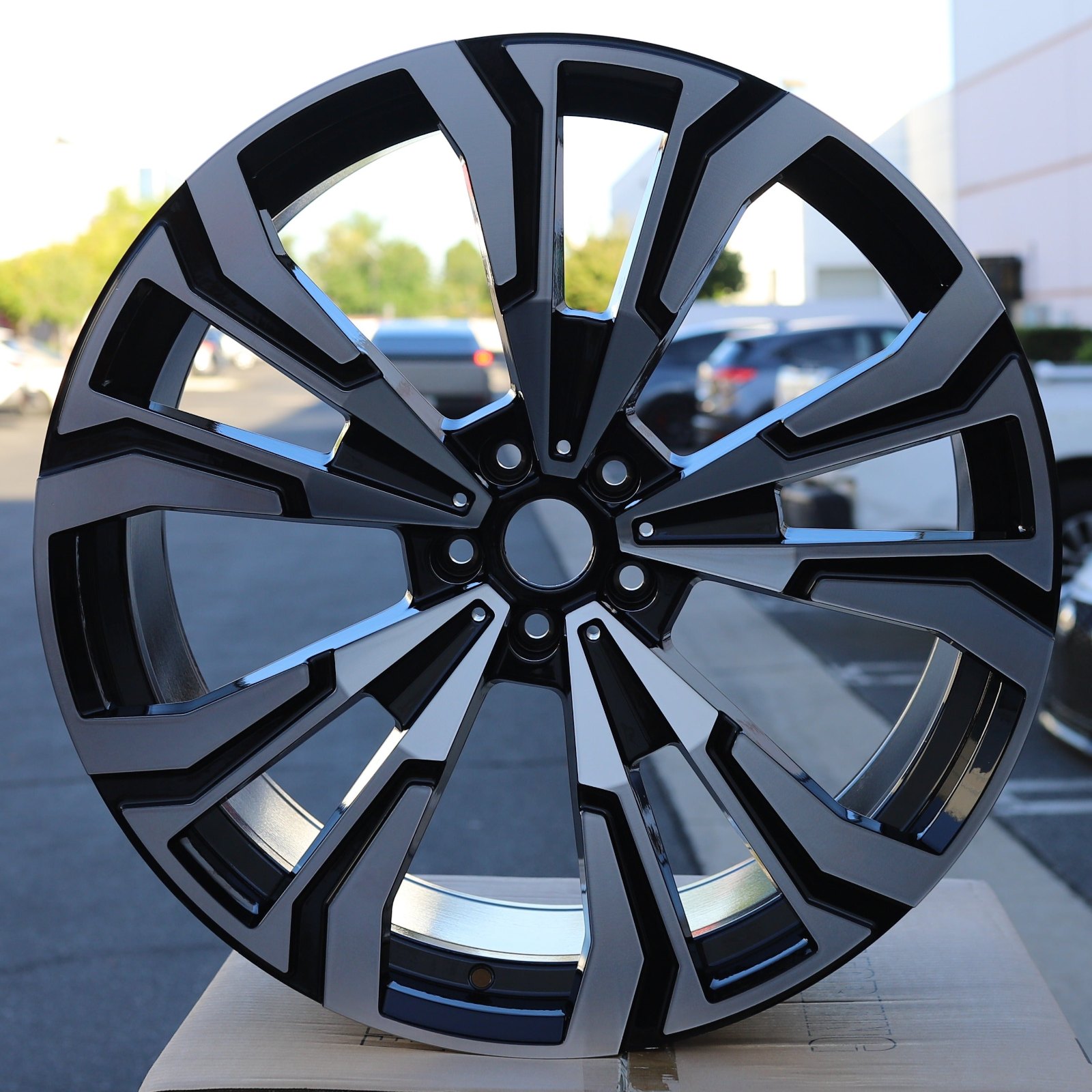 MS17 | 914M Style Wheels Fits BMW | Black Machined Face — photo 1