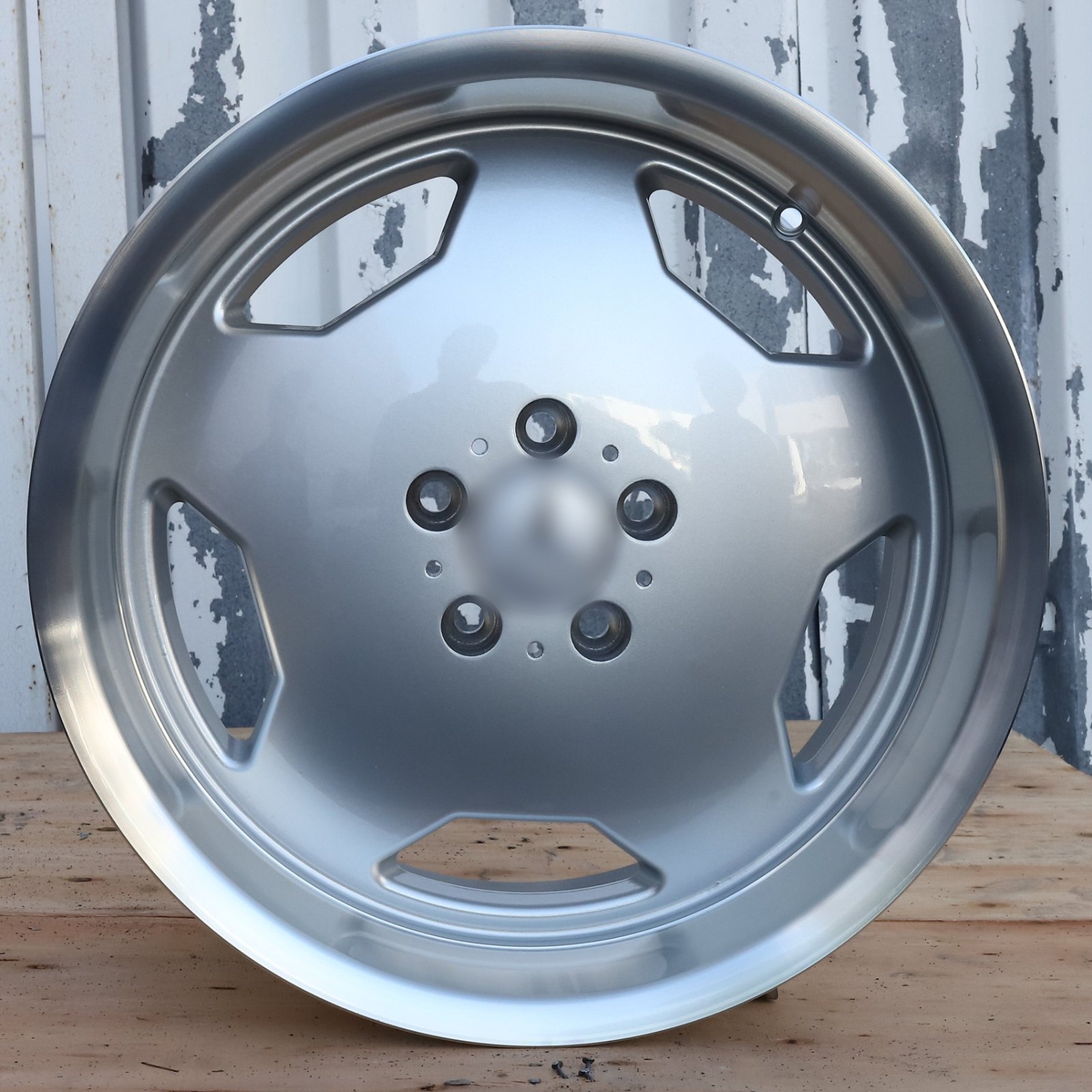 MB02 | Mercedes Classic AMG Monoblock II Style Wheels | Silver Machined Lip — photo 1