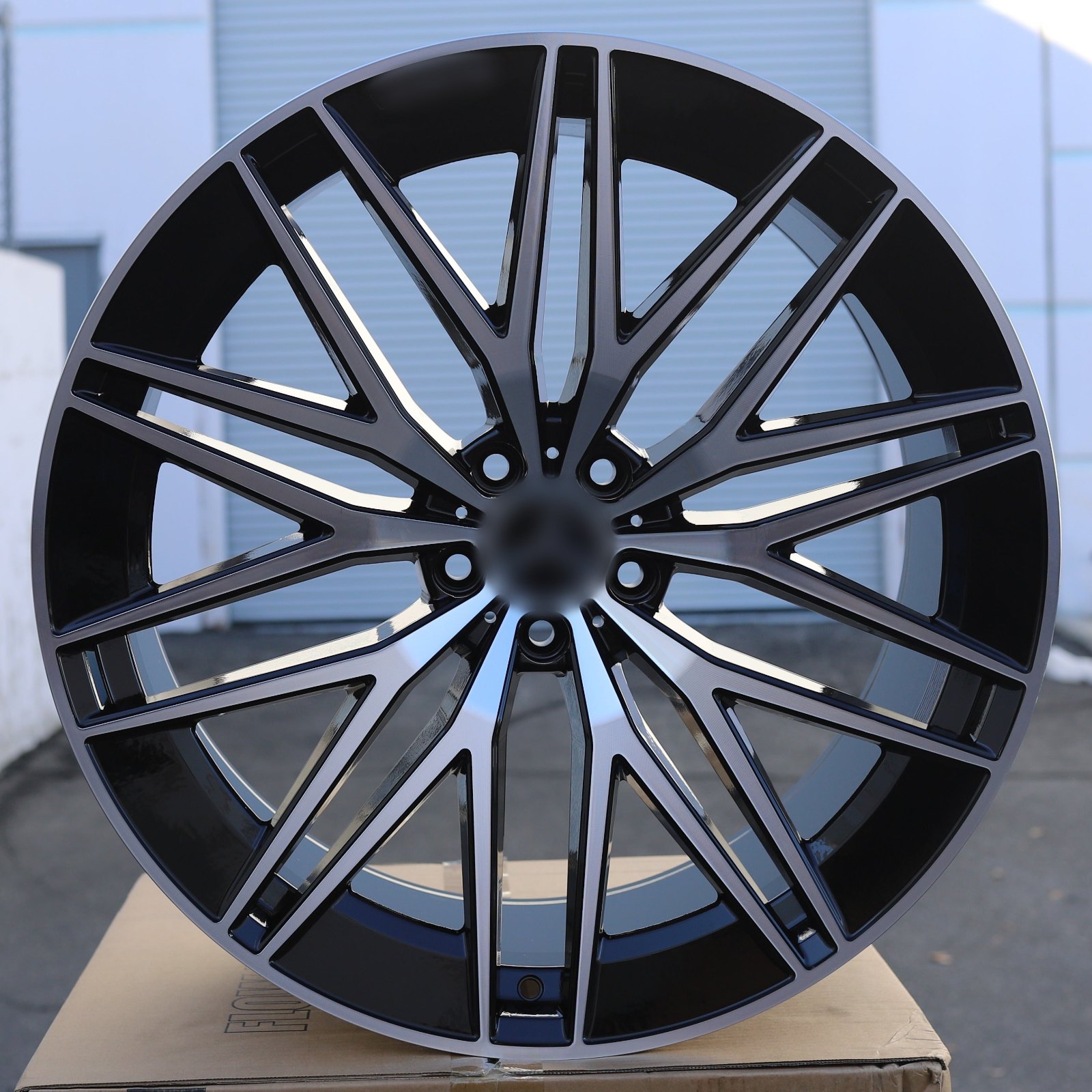 MB25 | AMG Style Wheels | Black Machined Face — photo 1