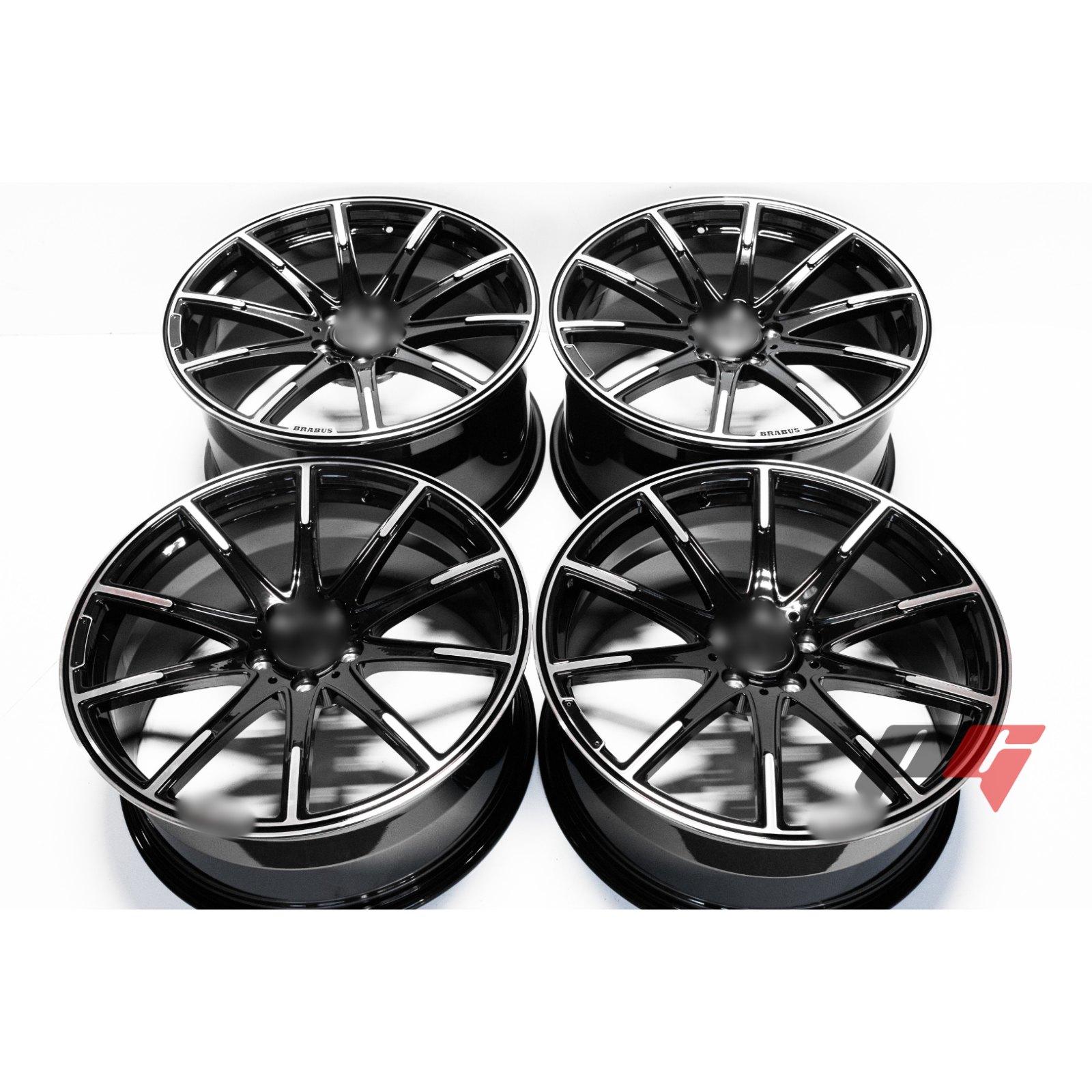 20" Black with Machined Face Wheels | 20x8.5 ET38 / 20x9.5 ET42 5x112 CB66.6 | Staggered Set of 4 Fits BMW — photo 1